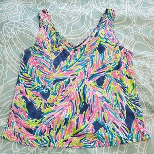 Lilly Pulitzer Gigi tank Large Palm Reader print